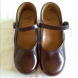 Dansko brown Mary Jane clogs